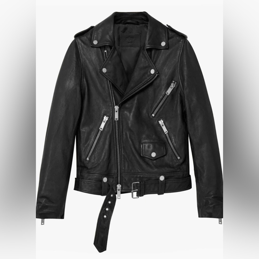 BRAND NEW NEVER WORN - XS OTHERUK LAMBSKIN LEATHER JACKET similar to YSL